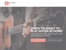 Tablet Screenshot of guitaristacademy.com